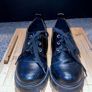 Soda Black Synthetic Upper Shoes